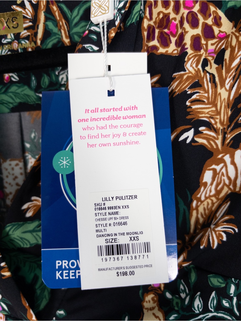 NWT Lilly Pulitzer Chessie UPF 50+ Dress Multi Dancing In The Moonlight - Picture 10 of 11